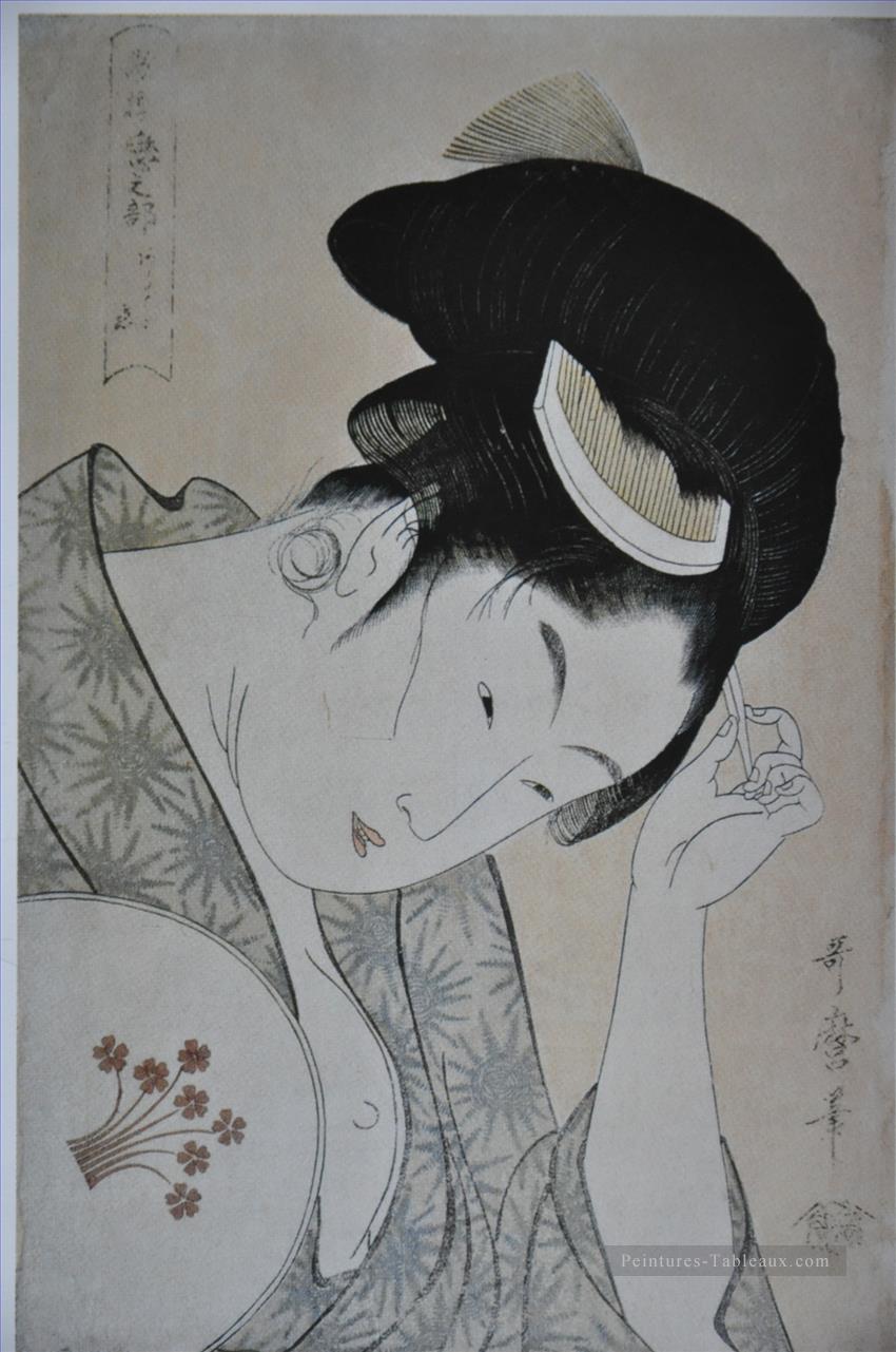 de la série Kasen Koi no bu 1794 Kitagawa Utamaro ukiyo e Bijin GA Peintures à l'huile